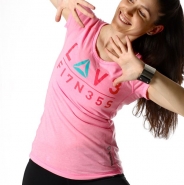 REEBOK DT Love Fit Tee - RUŽOVÉ - 5,95 €