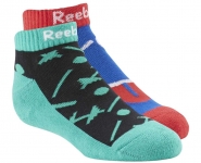 REEBOK Kids Graphic Socks (2 páry) - ČIERNE - 4,95 €