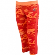 REEBOK Workout Ready Printed Capri - ORANŽOVÉ - 9,95 €