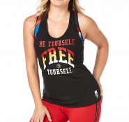 ZUMBA Be Yourself Twisted Back Tank - ČIERNE - 10,00 €