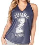 ZUMBA Lover Metallic Mesh Tank - MODRÉ - 15,00 €